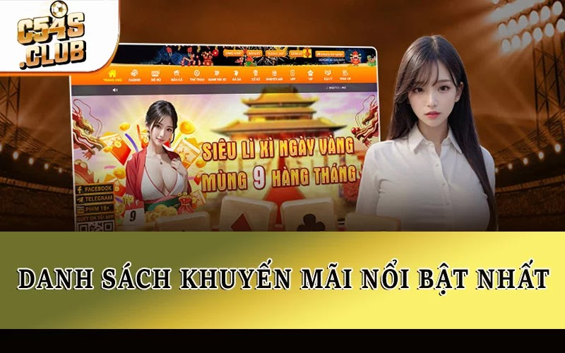 Danh sách khuyến mãi nổi bật nhất
