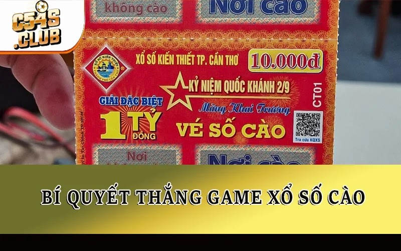 Bí quyết thắng game xổ số cào